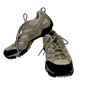 Merrell Moab 2 Hiking Shoes Womens 9 Vibram Ventilator Taupe Performance Suede